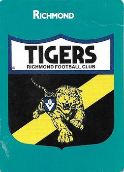 1988 Scanlens VFL #131 Richmond Tigers Front